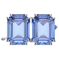 Millenia extender, Octagon cut, Blue, Rhodium plated by SWAROVSKI