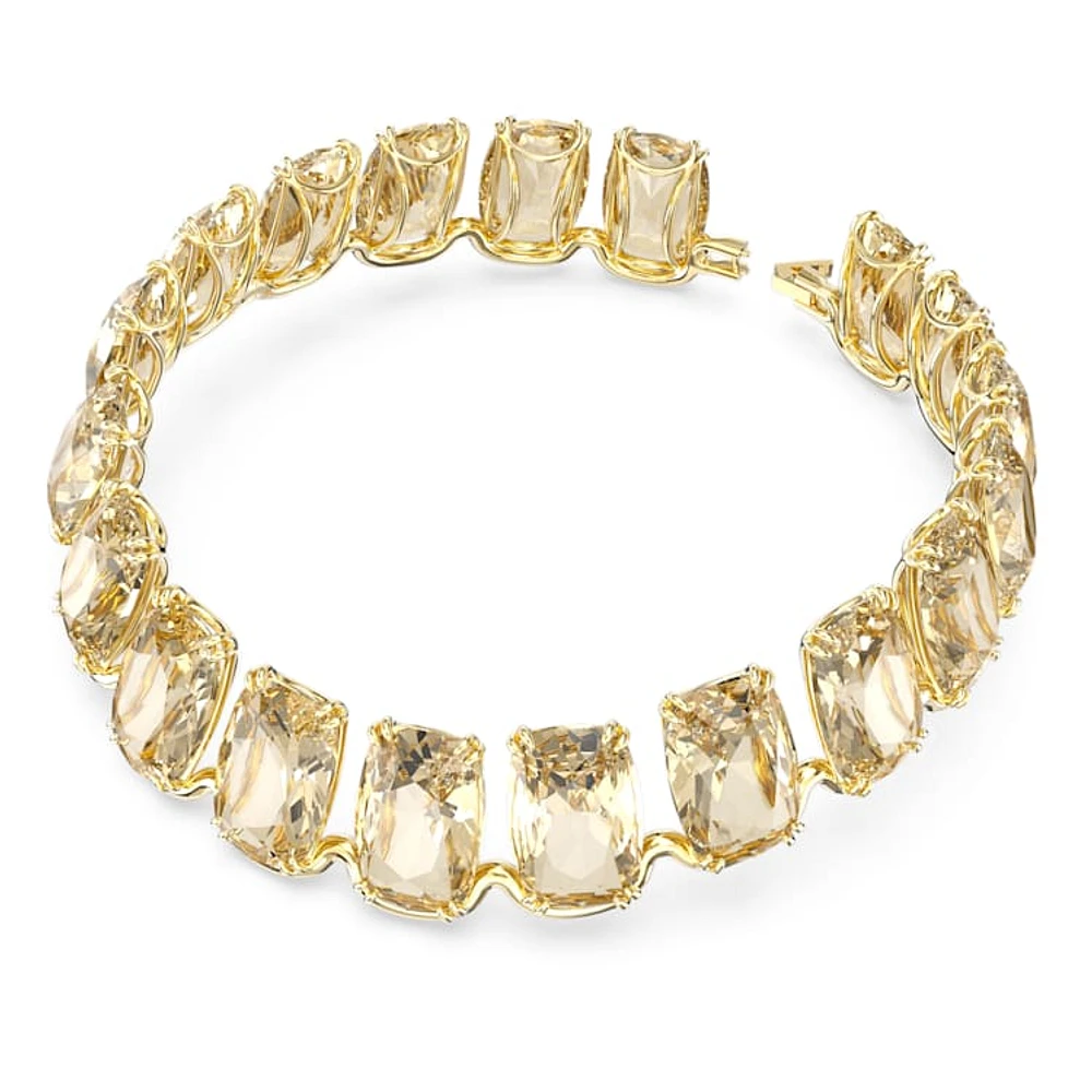 Harmonia choker, Oversized floating crystals, Gold tone, Gold-tone plated by SWAROVSKI