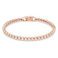 Imber Emily Tennis bracelet, Round cut, Pink, Rose gold-tone plated by SWAROVSKI