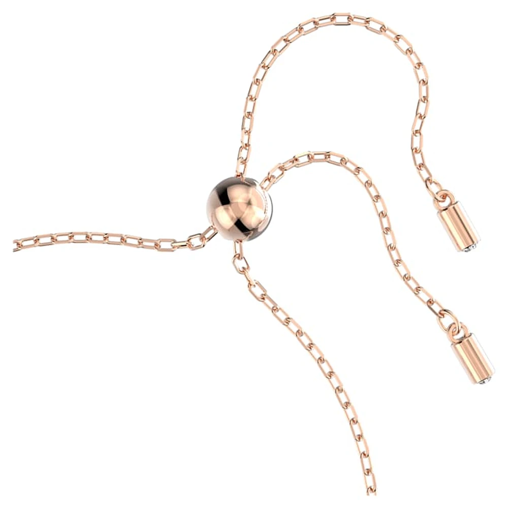 Magic bracelet, Angel, White, Rose gold-tone plated by SWAROVSKI