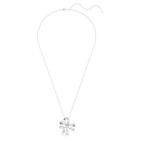 Hyperbola pendant, Bow, Large, White, Rhodium plated by SWAROVSKI