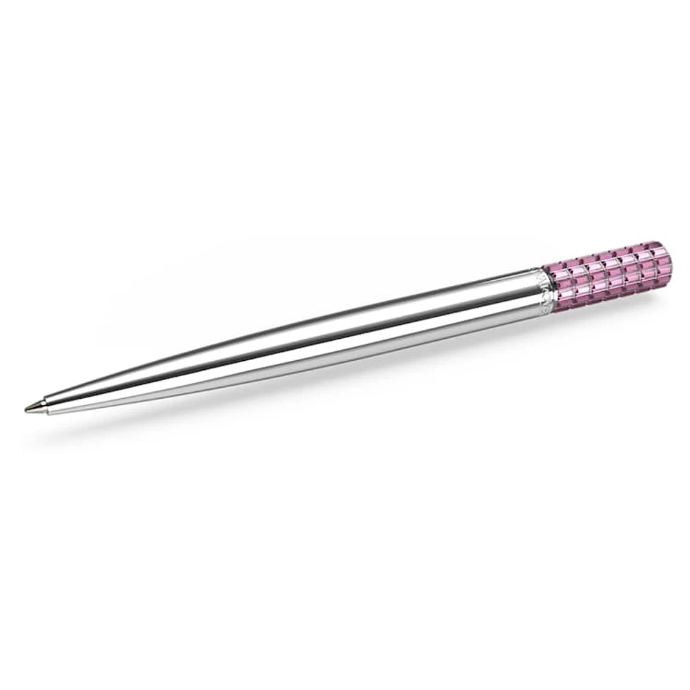 Ballpoint pen, Pink, Chrome plated by SWAROVSKI