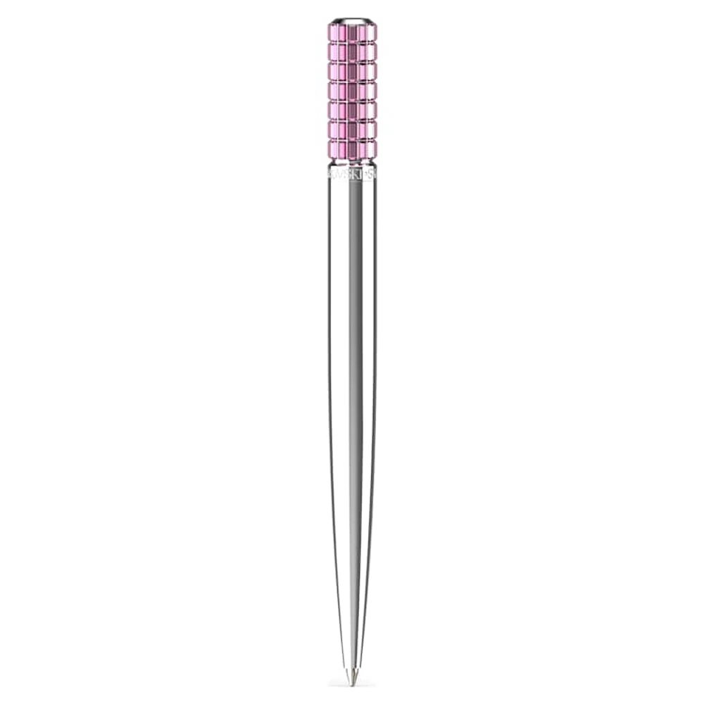 Ballpoint pen, Pink, Chrome plated by SWAROVSKI