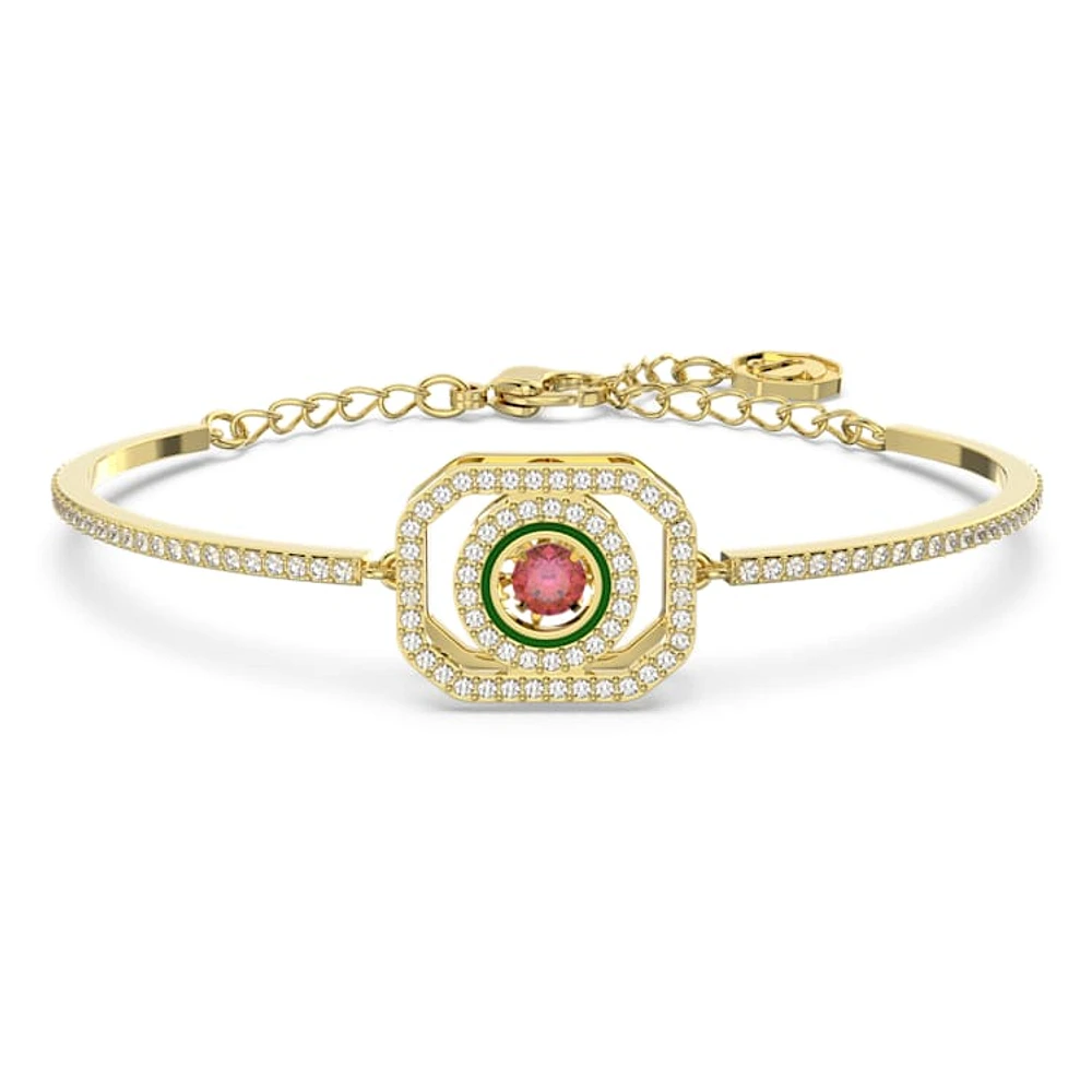 Alea bangle, Multicoloured, Gold-tone plated by SWAROVSKI