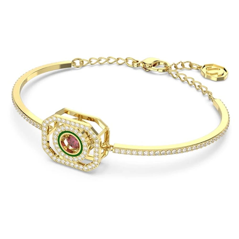 Alea bangle, Multicoloured, Gold-tone plated by SWAROVSKI