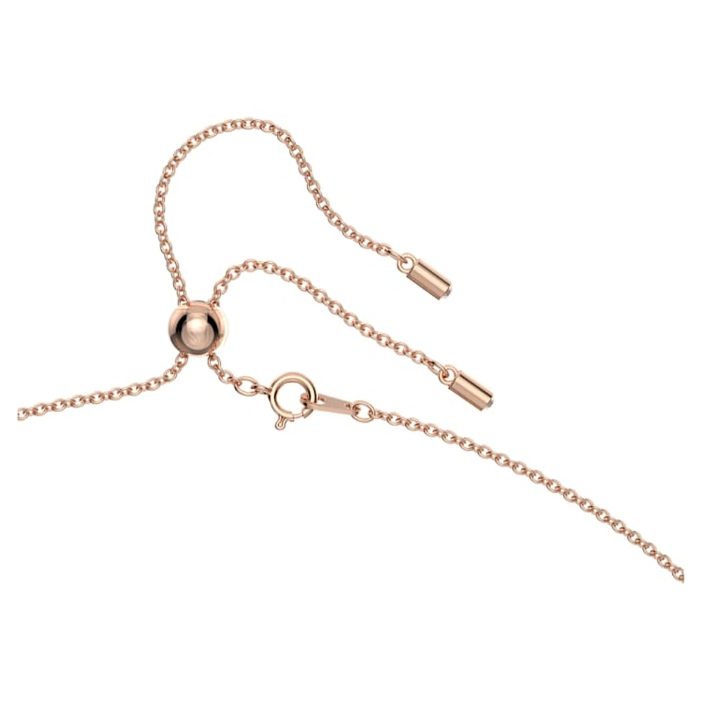 Alea pendant, Red, Rose gold-tone plated by SWAROVSKI