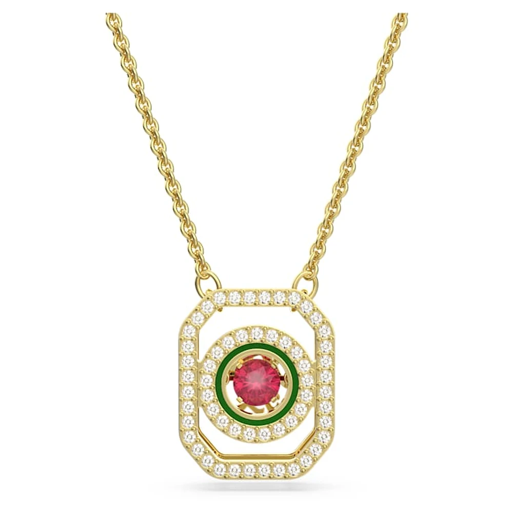 Alea necklace, Multicoloured, Gold-tone plated by SWAROVSKI