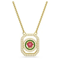 Alea necklace, Multicoloured, Gold-tone plated by SWAROVSKI