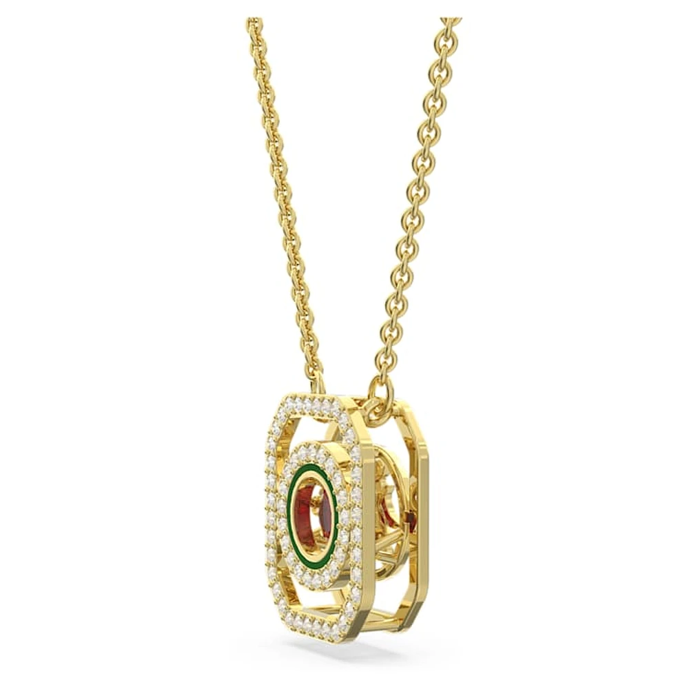 Alea necklace, Multicoloured, Gold-tone plated by SWAROVSKI