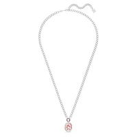 Alea necklace, Red, Rhodium plated by SWAROVSKI