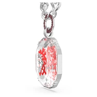 Alea necklace, Red, Rhodium plated by SWAROVSKI