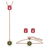 Alea set, Multicoloured, Rose gold-tone plated by SWAROVSKI