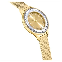 Octea Nova watch, Swiss Made, Metal bracelet, Gold tone, Gold-tone finish by SWAROVSKI