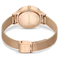 Octea Nova watch, Swiss Made, Metal bracelet, Rose gold tone, Rose gold-tone finish by SWAROVSKI