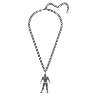 Marvel Black Panther necklace, Black Panther, Black, Ruthenium plated by SWAROVSKI