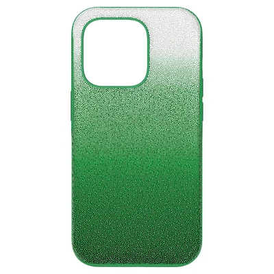 High smartphone case, Colour gradient, iPhone® 14 Pro, Green by SWAROVSKI