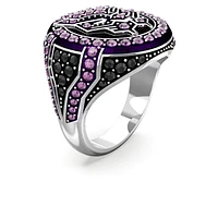 Marvel Black Panther ring, Panther, Purple, Rhodium plated by SWAROVSKI