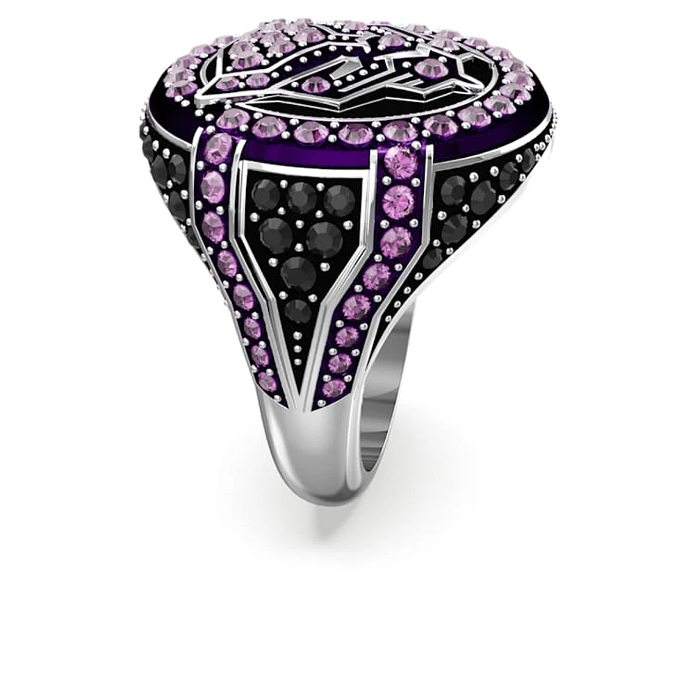 Marvel Black Panther ring, Panther, Purple, Rhodium plated by SWAROVSKI