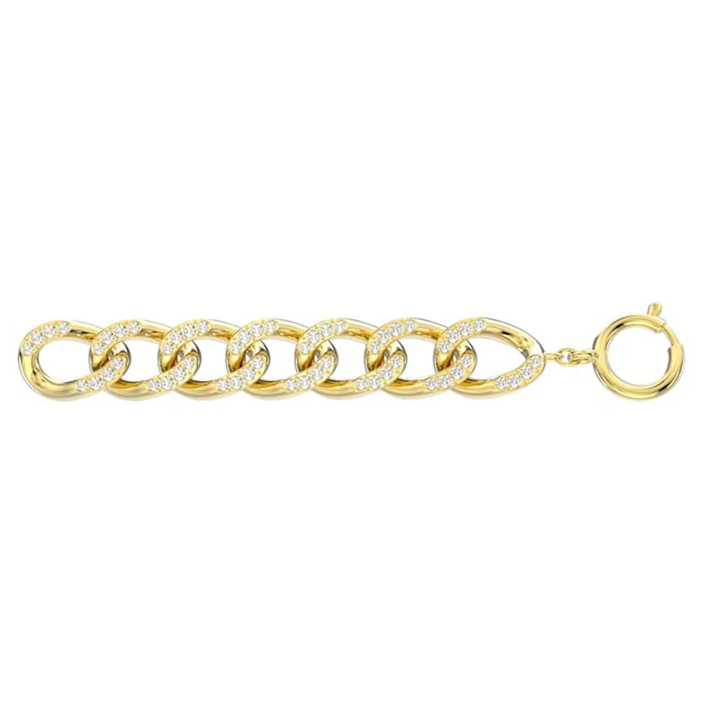 Dextera extender, White, Gold-tone plated by SWAROVSKI