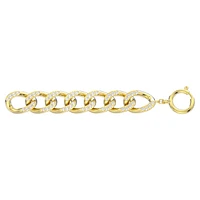 Dextera extender, White, Gold-tone plated by SWAROVSKI