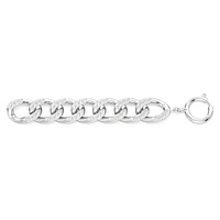 Dextera extender, White, Rhodium plated by SWAROVSKI