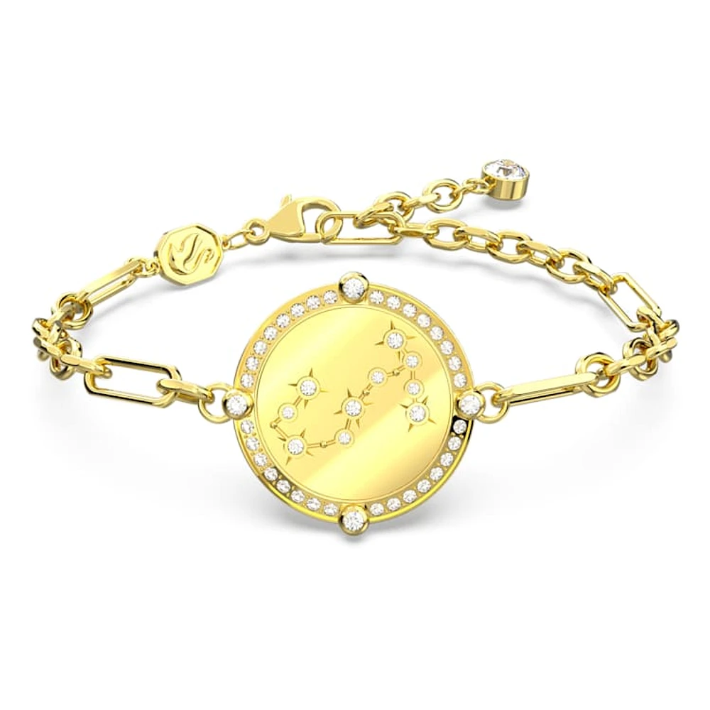 Zodiac bracelet, Scorpio, Gold tone, Gold-tone plated by SWAROVSKI