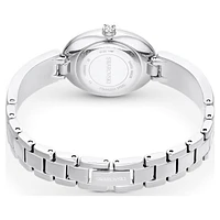 Crystal Rock Oval watch, Swiss Made, Crystal bracelet, Silver Tone, Stainless steel by SWAROVSKI