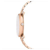 Crystalline Wonder watch, Swiss Made, Metal bracelet, Rose gold tone, Rose gold-tone finish by SWAROVSKI