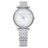 Crystalline Wonder watch, Swiss Made, Metal bracelet, Silver Tone, Stainless steel by SWAROVSKI