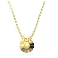 Bella V pendant, Round cut, Gold tone, Gold-tone plated by SWAROVSKI