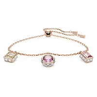 Chroma set, Mixed cuts, Multicoloured, Rose gold-tone plated by SWAROVSKI