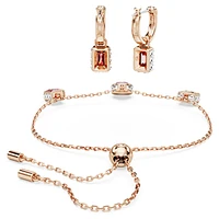 Chroma set, Mixed cuts, Multicoloured, Rose gold-tone plated by SWAROVSKI