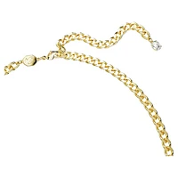 Dextera necklace, White, Gold-tone plated by SWAROVSKI