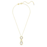 Imber pendant, Mixed cuts, White, Gold-tone plated by SWAROVSKI