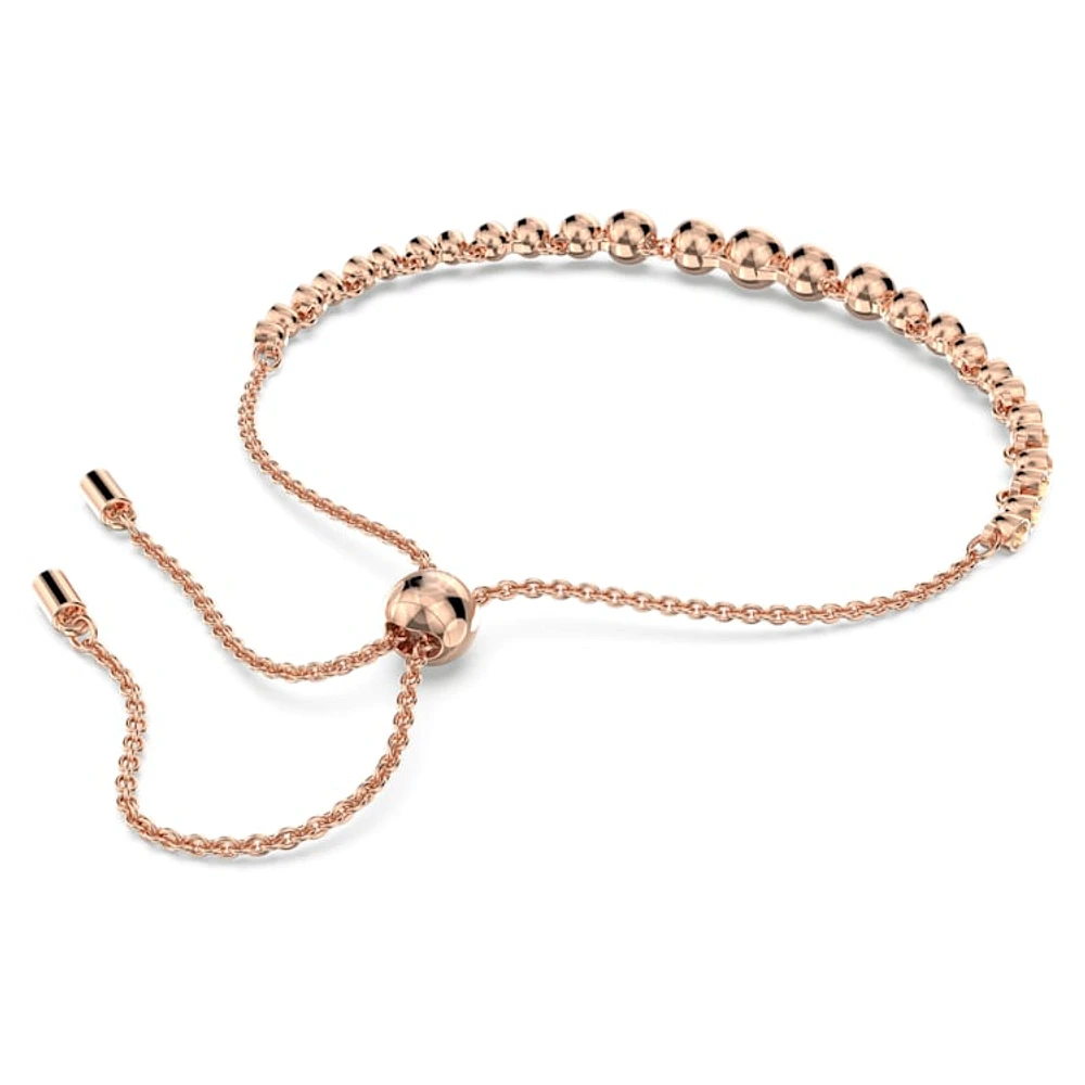 Imber Emily bracelet, Mixed round cuts, Pink, Rose gold-tone plated by SWAROVSKI