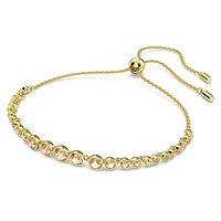 Imber Emily bracelet, Mixed round cuts, Gold tone, Gold-tone plated by SWAROVSKI