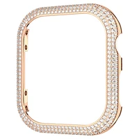 Sparkling case, For Apple Watch® Series 7, 41mm, Rose gold tone by SWAROVSKI