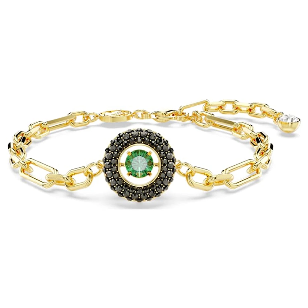 Una bracelet, Green, Gold-tone plated by SWAROVSKI