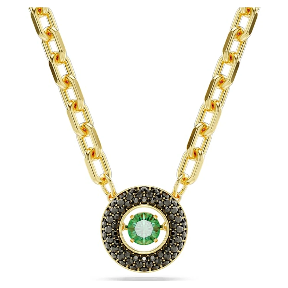 Una pendant, Green, Gold-tone plated by SWAROVSKI