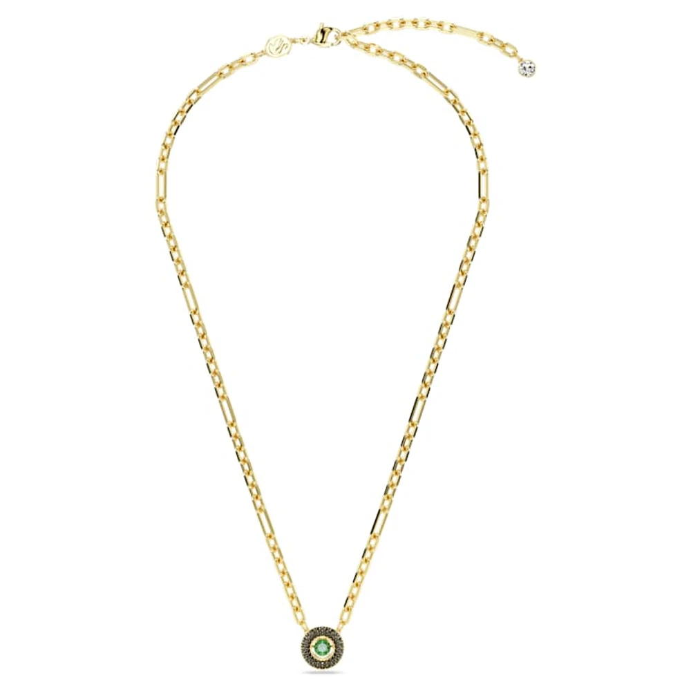 Una pendant, Green, Gold-tone plated by SWAROVSKI