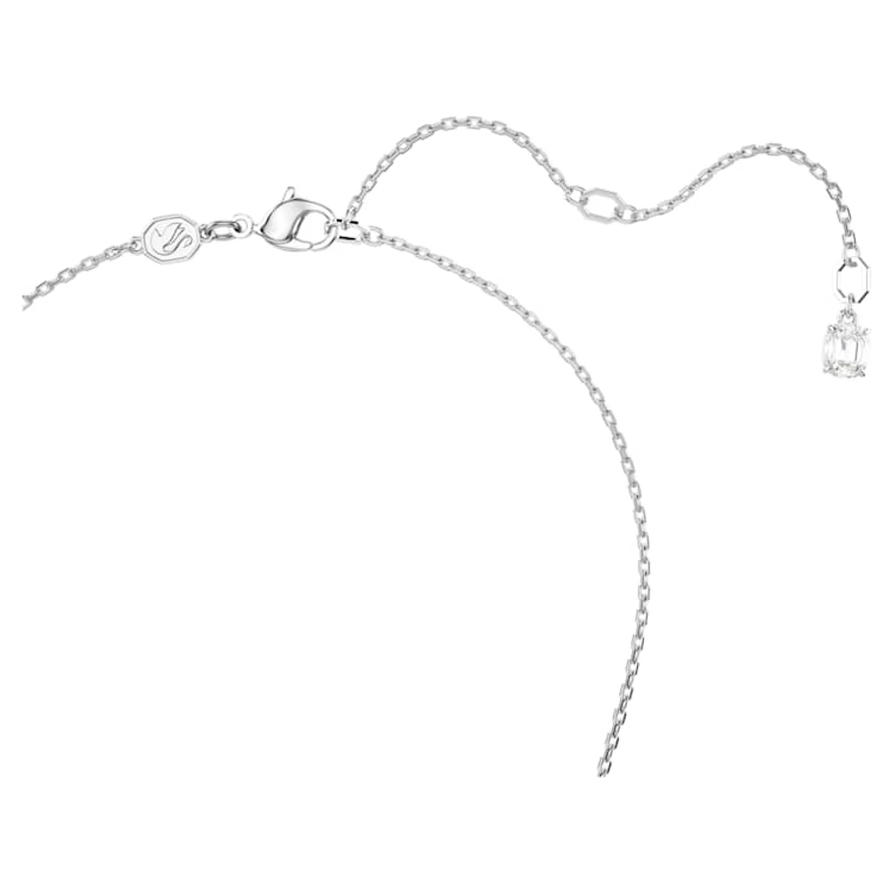 Mesmera set, Mixed cuts, White, Rhodium plated by SWAROVSKI