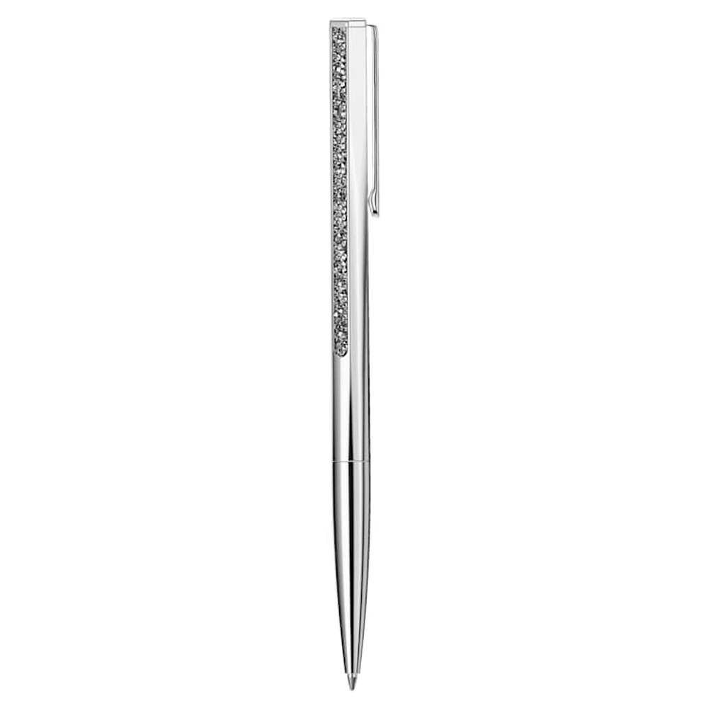 Crystal Shimmer ballpoint pen, Silver Tone, Chrome plated by SWAROVSKI