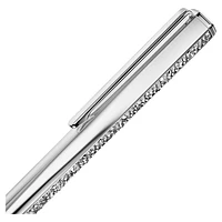 Crystal Shimmer ballpoint pen, Silver Tone, Chrome plated by SWAROVSKI