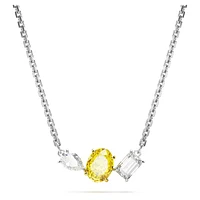 Mesmera pendant, Mixed cuts, Yellow, Mixed metal finish by SWAROVSKI