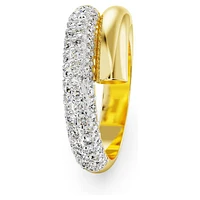 Dextera ring, White, Gold-tone plated by SWAROVSKI