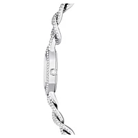 Dextera Chain watch, Swiss Made, Crystal bracelet, Silver Tone, Stainless steel by SWAROVSKI