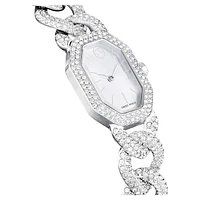 Dextera Chain watch, Swiss Made, Crystal bracelet, Silver Tone, Stainless steel by SWAROVSKI