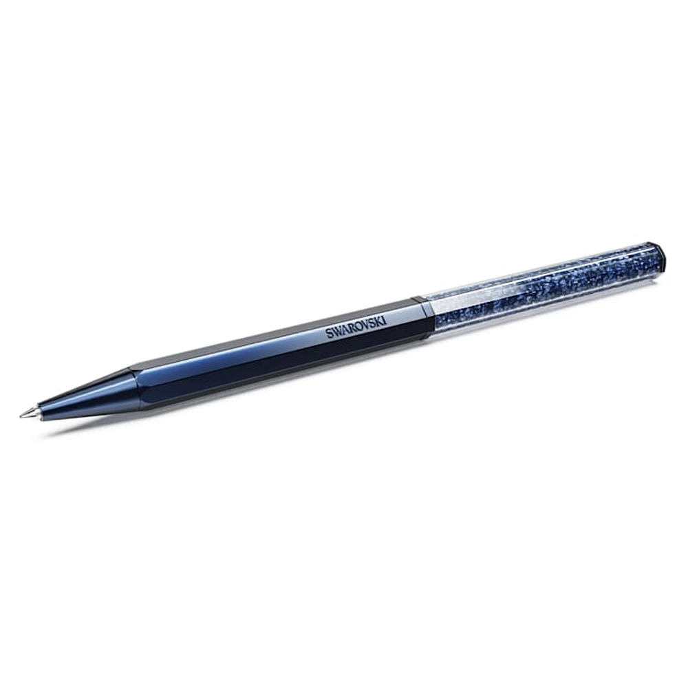 Crystalline ballpoint pen, Octagon shape, Blue