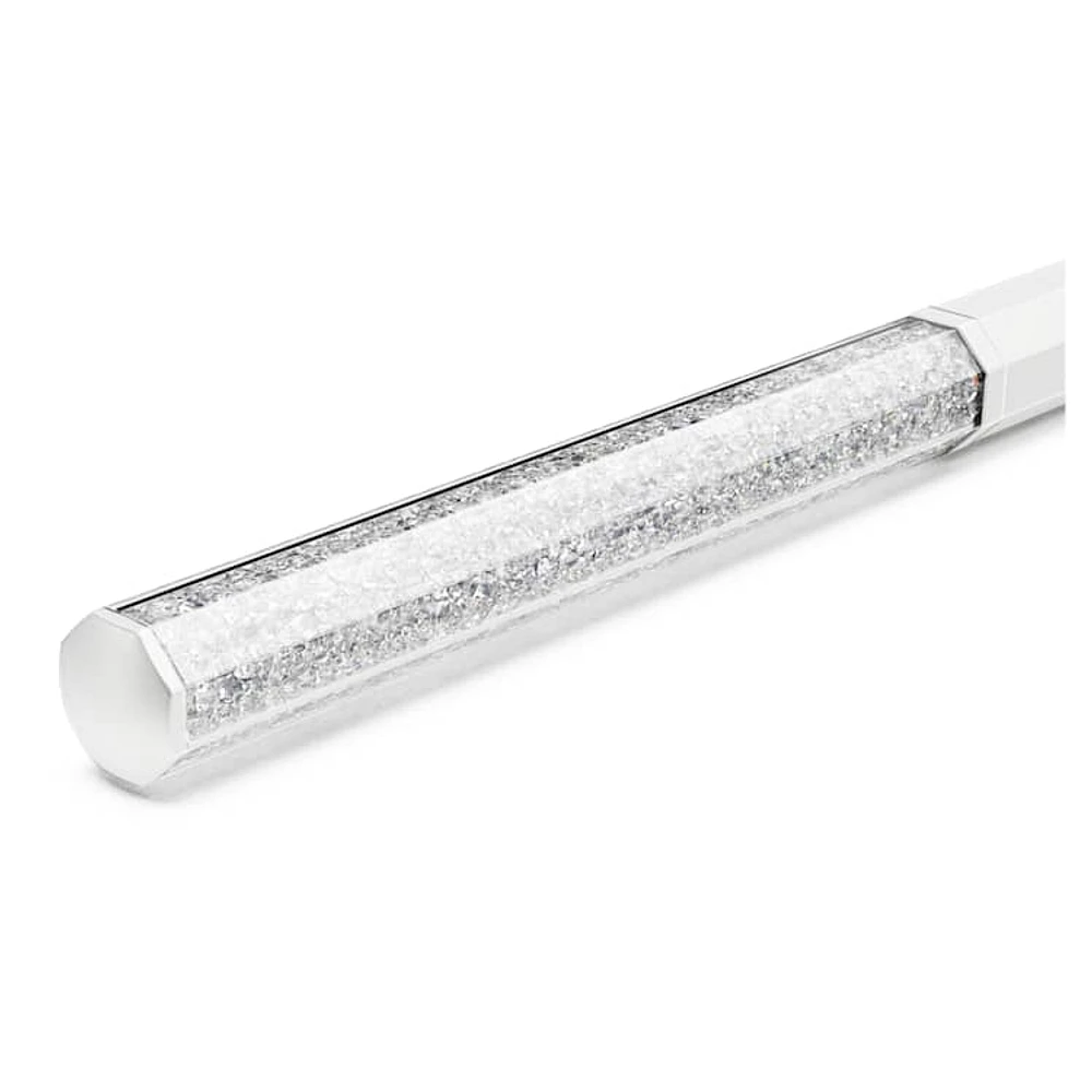 Crystalline ballpoint pen, Octagon shape, White, White lacquered by SWAROVSKI