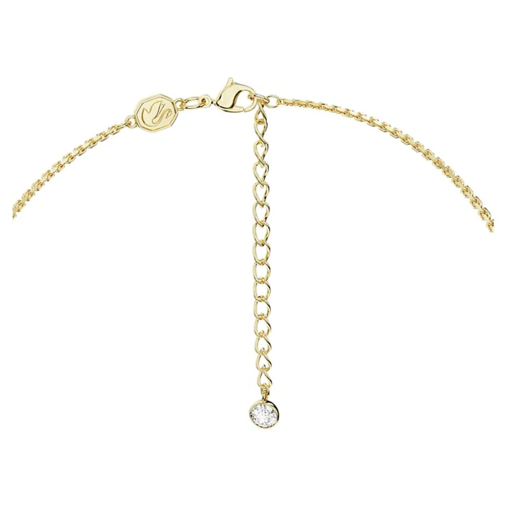 Imber body chain, Mixed cuts, White, Gold-tone plated by SWAROVSKI